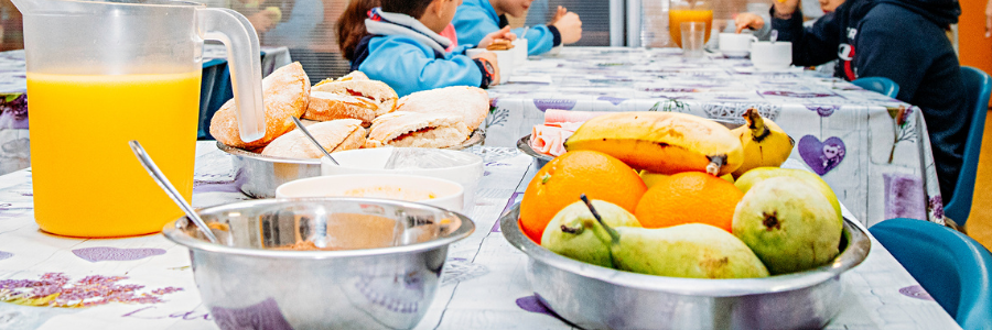 Los comedores de la Fundación velan por la alimentación saludable, el consumo responsable y el respeto al medioambiente